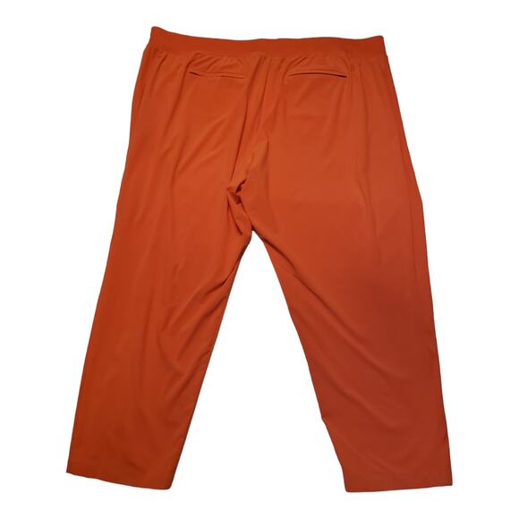 ATHLETA Brooklyn Ankle Lightweight Travel Pants Bright Coral Sz 26 Slim Fit - Picture 2 of 12